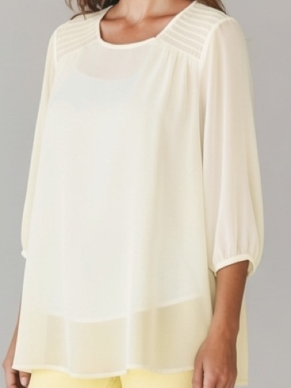 Calvin Klein Ivory/Off-White Dress Top
